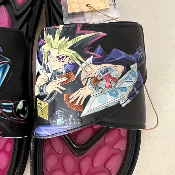 Yu-Gi-Oh! Adidas, Reptossage Slide Dark Magician-HQ4274 Size US 11.5 - NWT - Picture 12 of 14